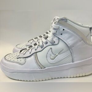 Nike Dunk High Up Summit White Sneakers Women’s 10 DH3718 Triple White